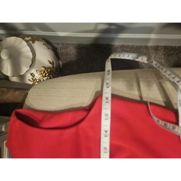 Calvin Klein Red Dress with Black Stripes - Picture 4 of 6